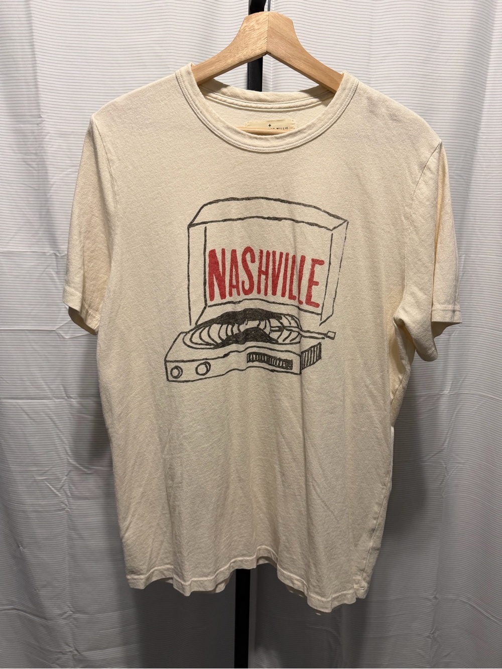 Imogene And Willie Nashville Record Tee Shirt Vintage White Size XL